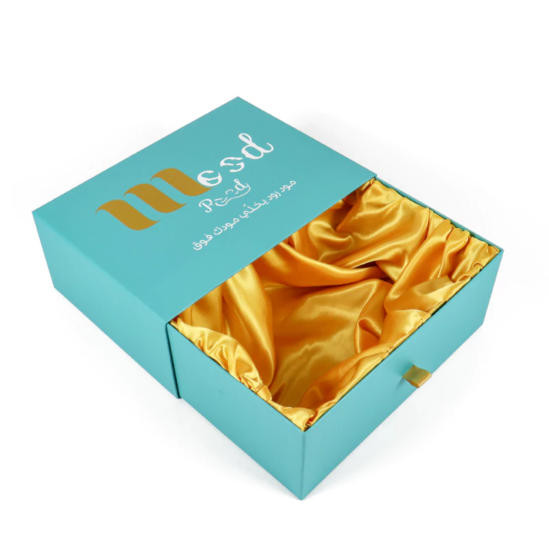 Custom Printed Personalized Logo Drawer Paper Gift Box Luxury Design Drawer Packaging Box Set Crown Win Packaging Factory