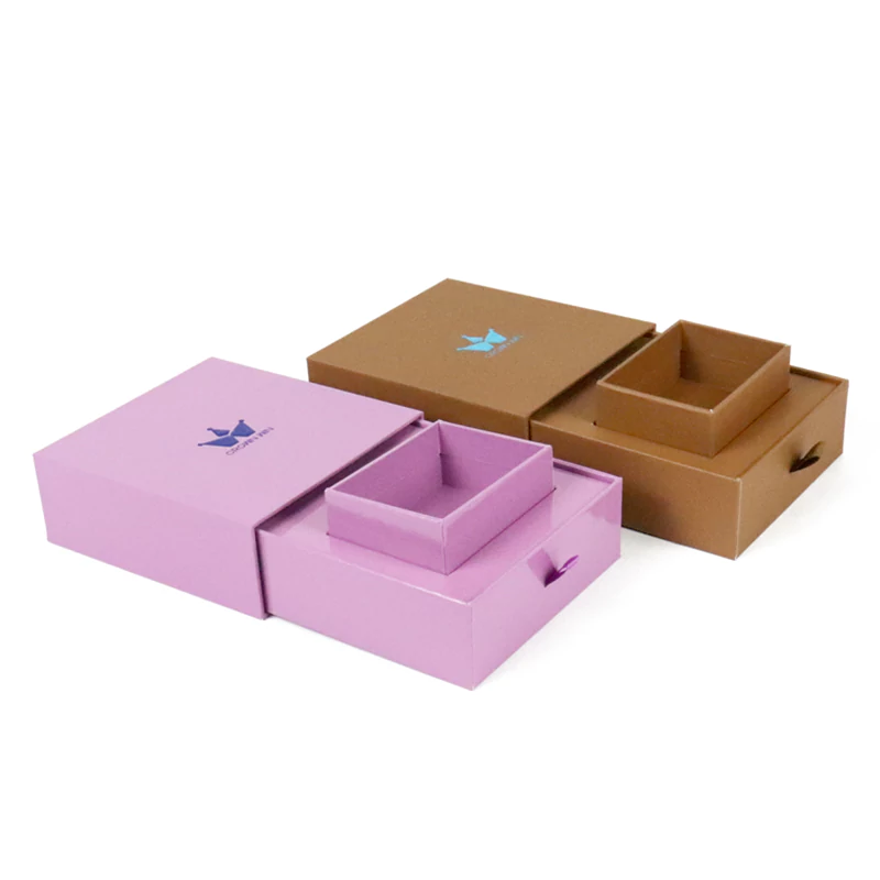 custom design drawer packaging box