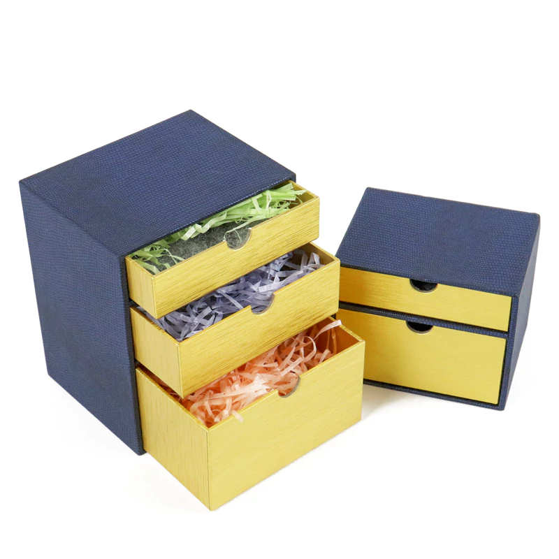 Customizable Multi-layer Design Slide-out Packaging Box Drawer Storage Box Crown Win Packaging Manufacturer