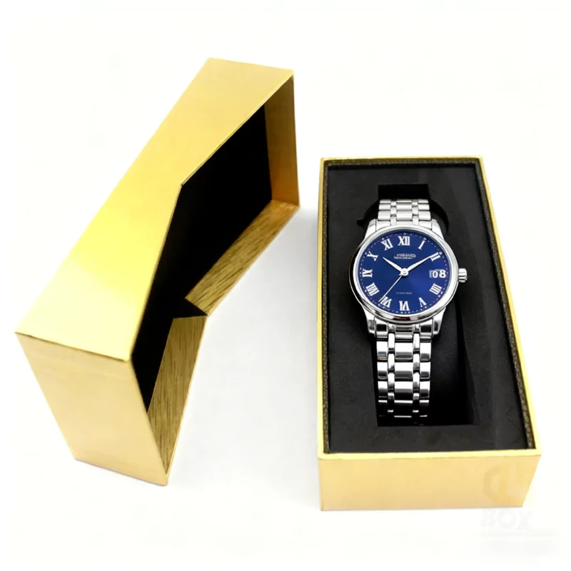 Customizable UV Coating Embossing Printing Watch Packaging Box Crown Win Factory