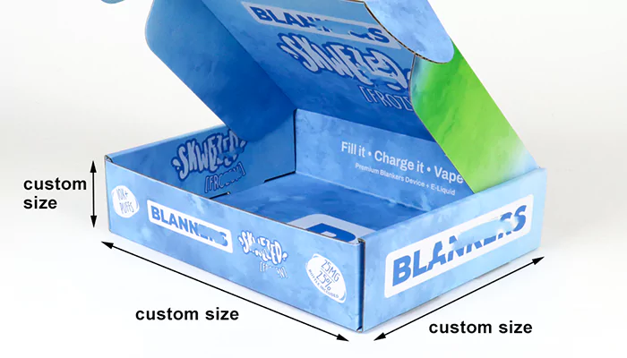 custom colored shipping box packaging