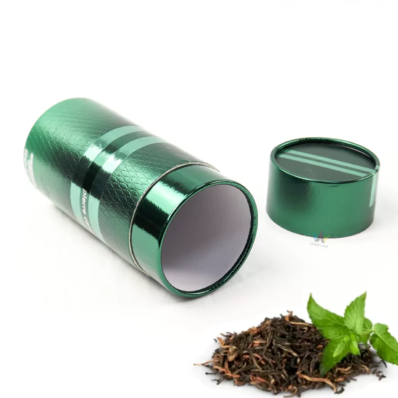 Premium bespoke printing round cardboard tea box packaging Crown Win Package Manufacturer