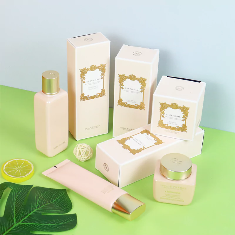 Custom printed cosmetic packaging boxes tuck end boxes for skin care Crown Win Package Manufacturer