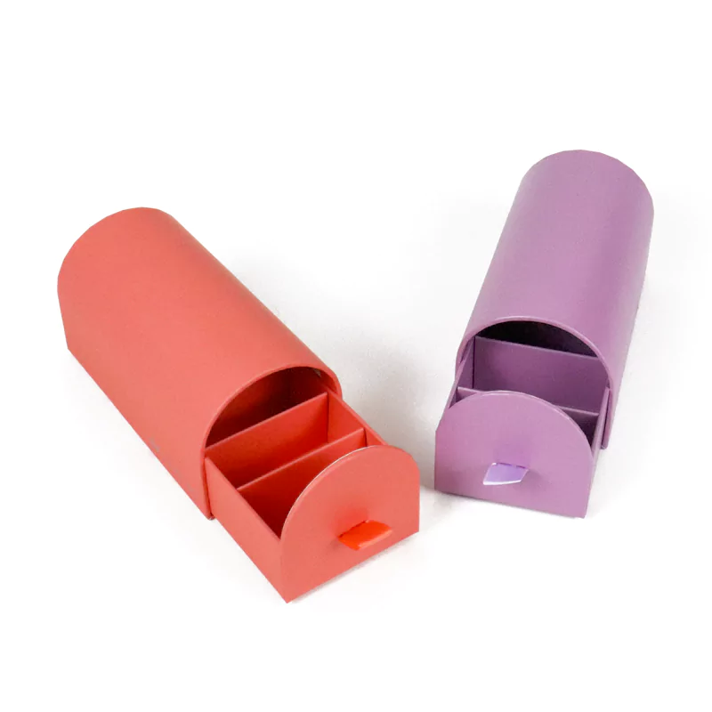 Eco custom printing beautiful paper cylinder drawer macaron chocolate box packaging Crown Win Packaging Manufacturer