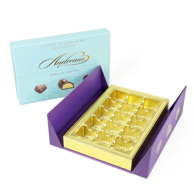 Double door chocolate packaging box