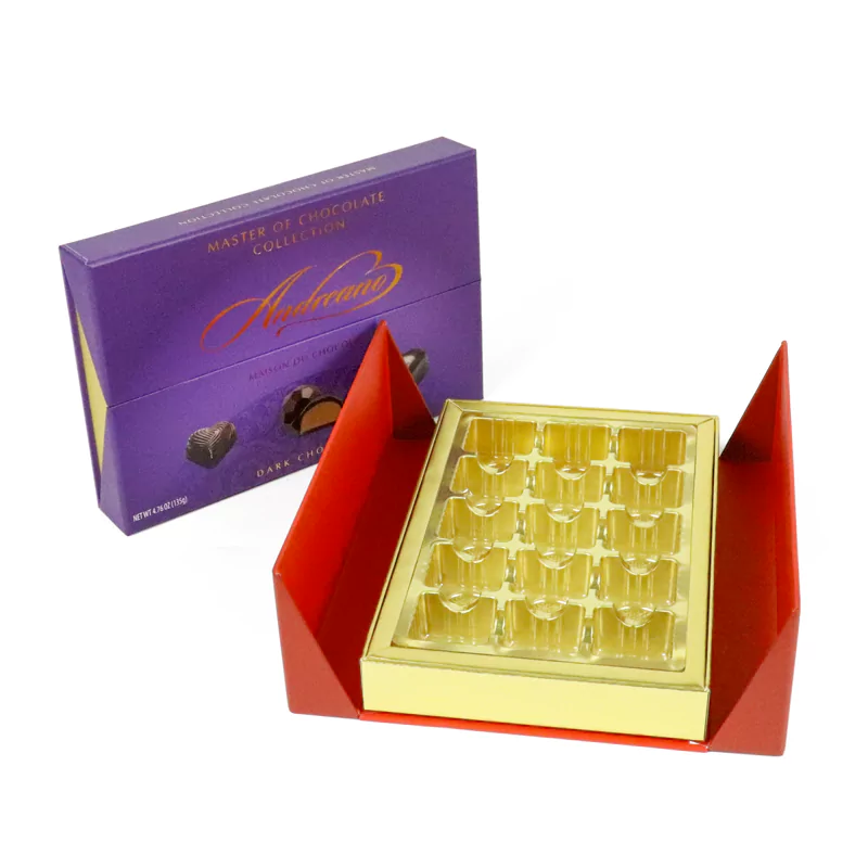 Double door chocolate packaging box