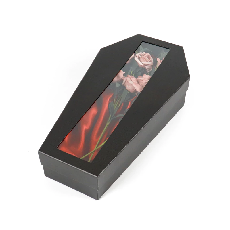 coffin shaped packaging box