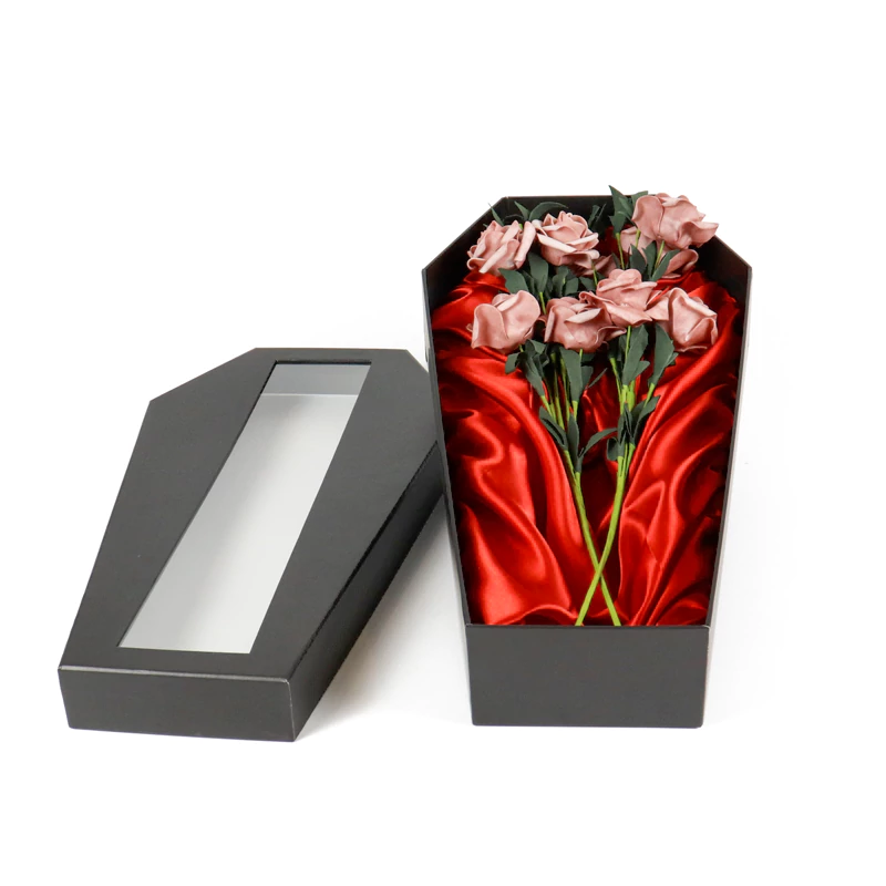 coffin shaped packaging box