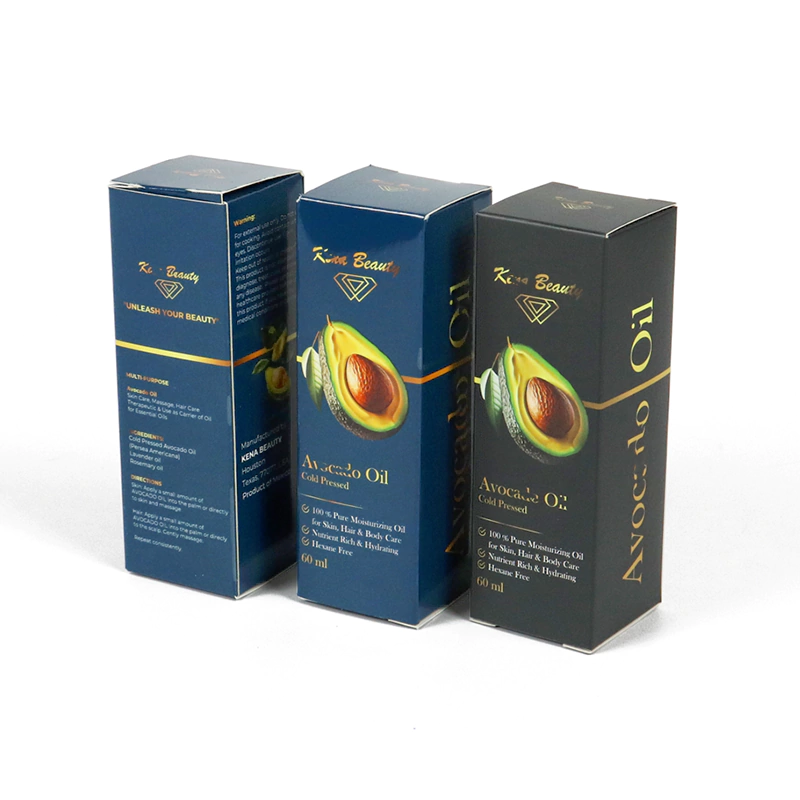Customized moisturizing oil packaging box