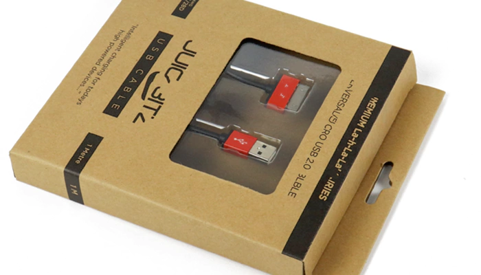 USB charging cable packaging box
