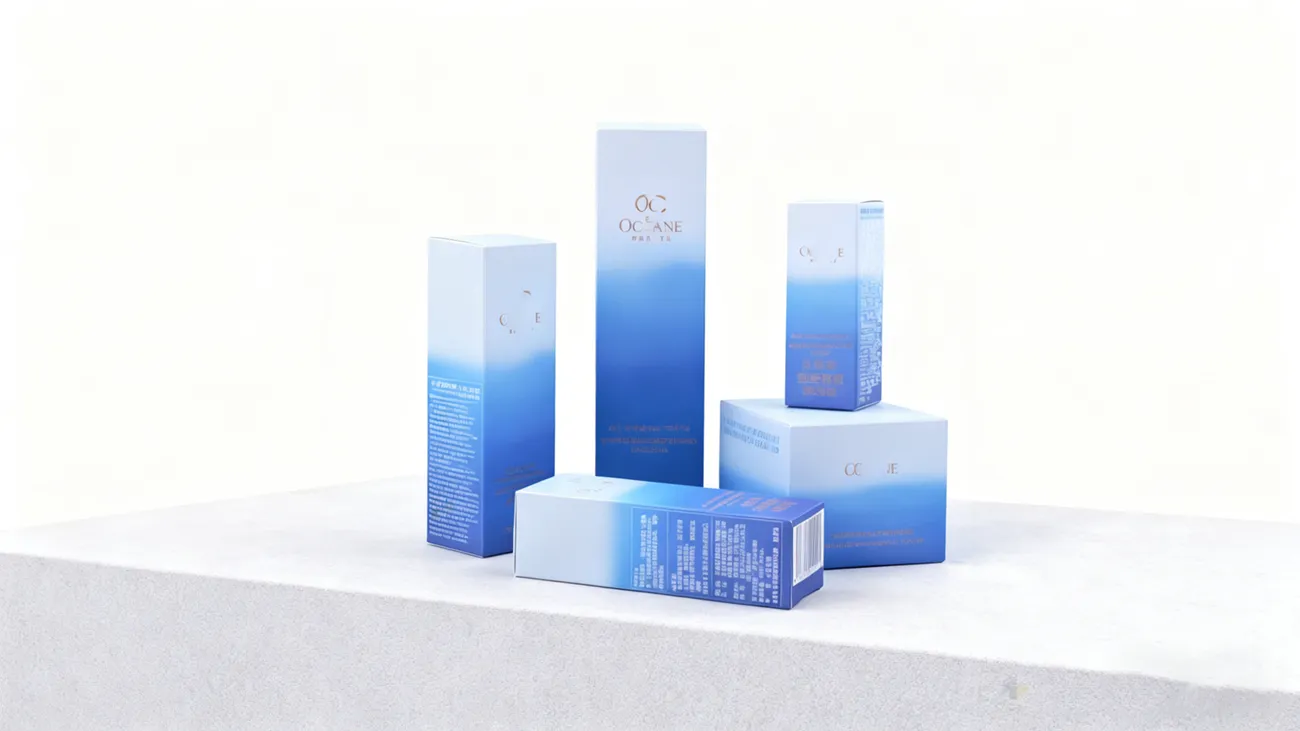 Customized skincare folding box