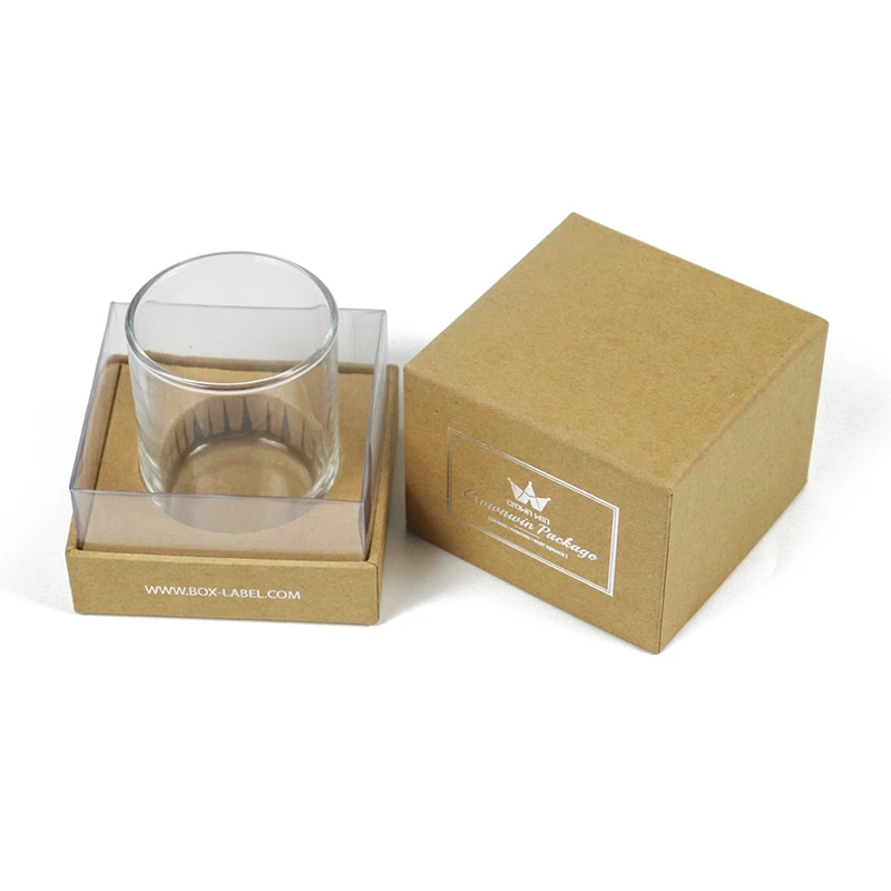 Custom Printed Candle Boxes Reusable Eco Friendly Candle Packaging Kraft Candle Boxes Wholesale