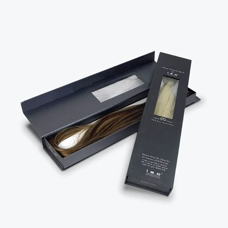 Crown Win Design Magnet Closure Packaging Magnetic Hair Extension Box Wholesale