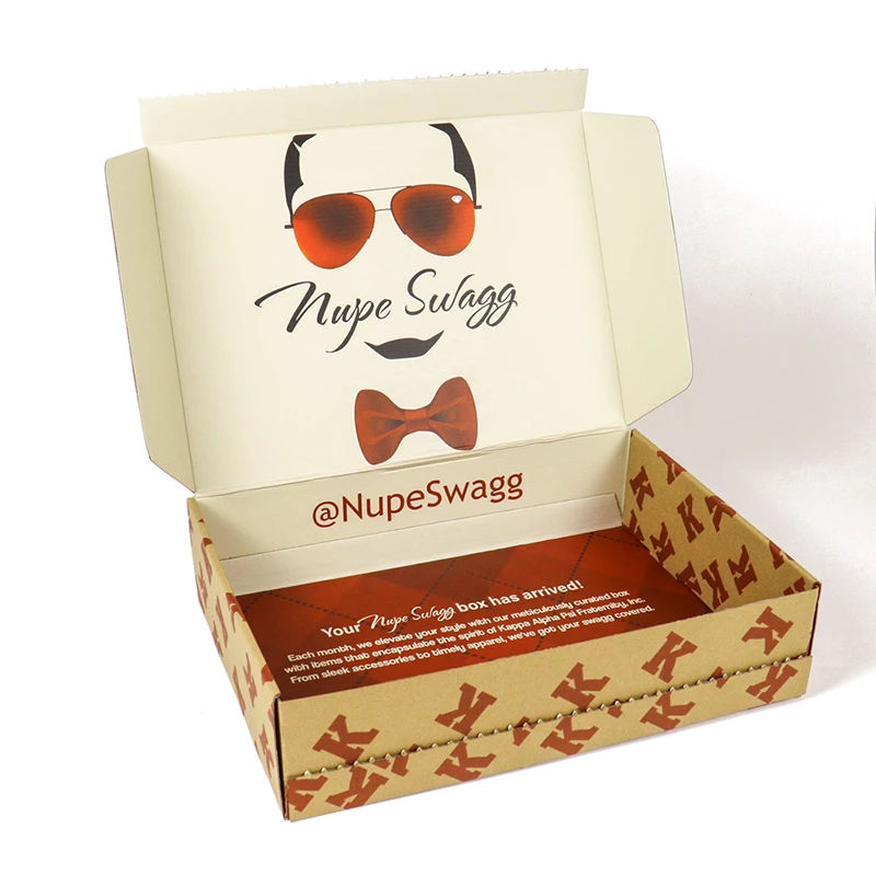 Kraft Paper Packaging Custom Cardboard Boxes with Tear Strip Wholesale