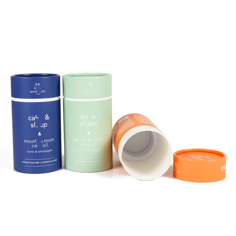 Round Shape Packaging Solutions Custom Cylinder Box Tube Packaging Wholesale