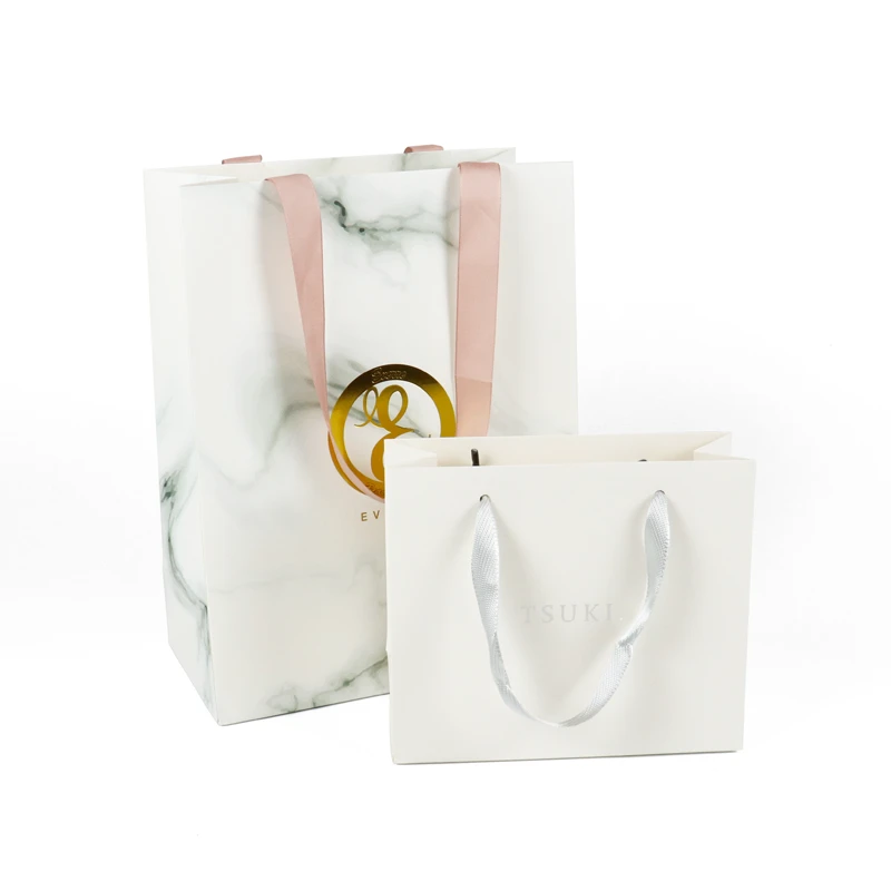 Luxury Brand Design Packaging Wholesale Custom Paper Bags with Handles