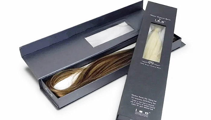 Magnetic hair extension boxes