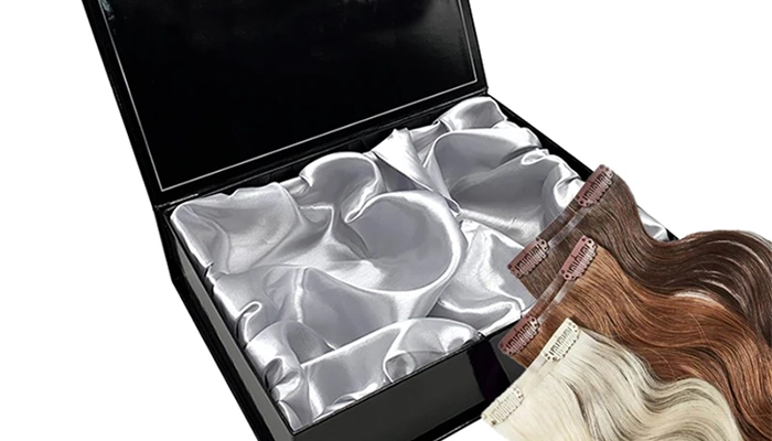 Magnetic hair extension boxes