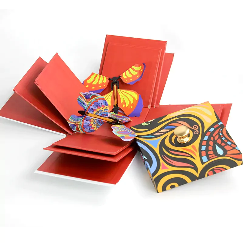 DIY Blossom Surprise Packaging Custom Exploding Butterfly Box Wholesale