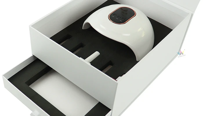 Nail dryer packaging box