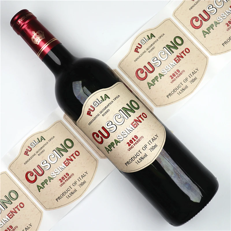 Personalized Packaging Accessories Bottles Custom Sticker Printing Wholesale