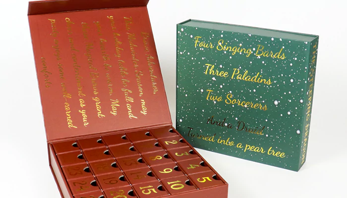 Christmas calendar gift boxes