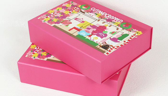 pink calendar gift box