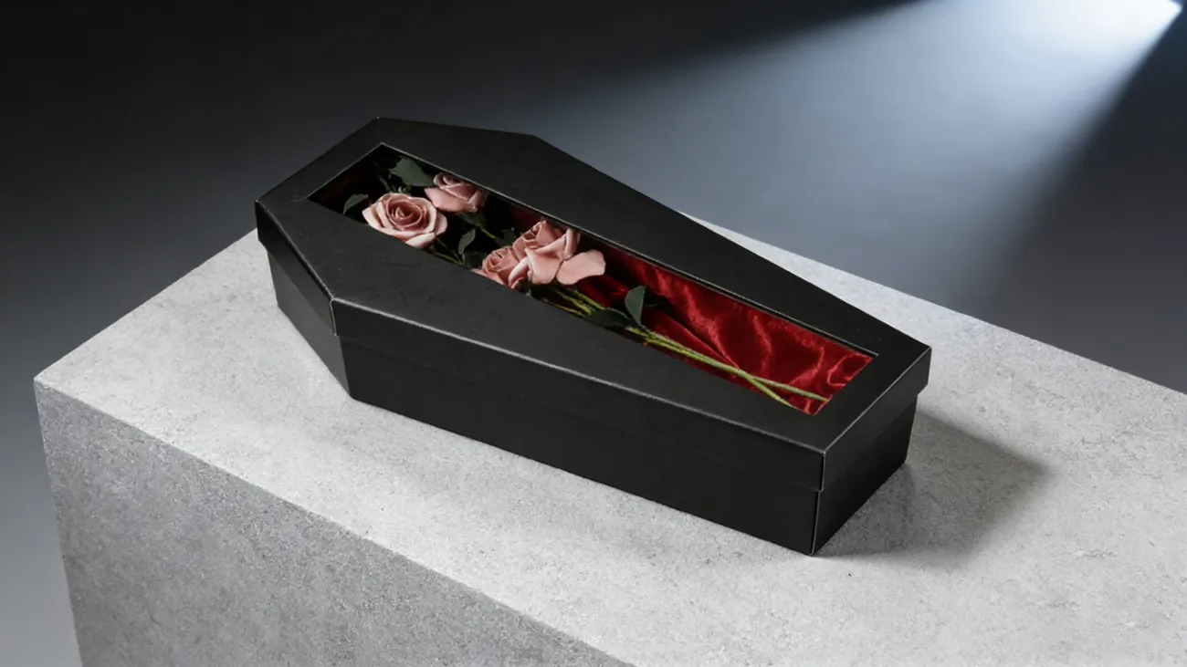 Customized coffin shaped packaging box2