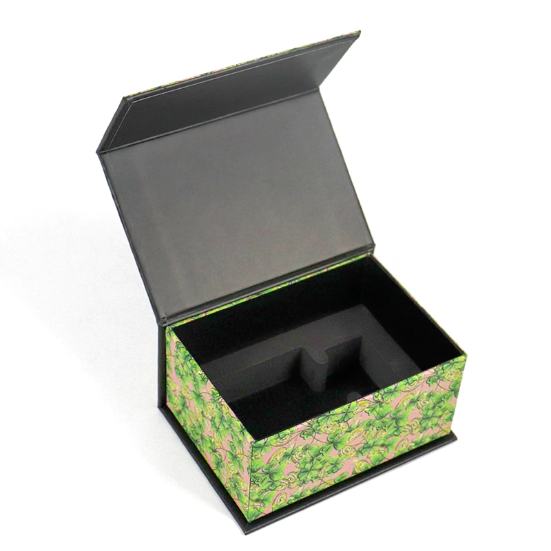 Customizable beauty perfume subscription packaging box with gold stamping logo manufacturer