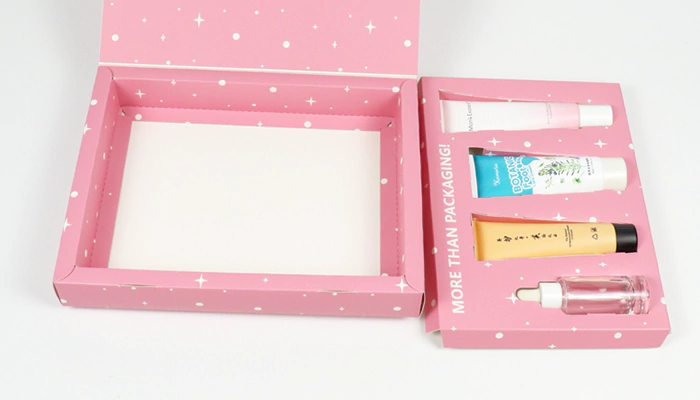 Custom skincare products box packaging