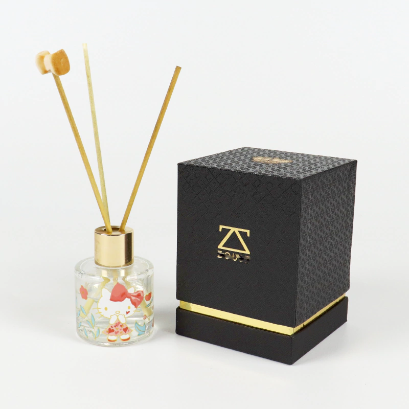 Custom hot-stamped printing textured paper car diffusers packaging box manufacturer