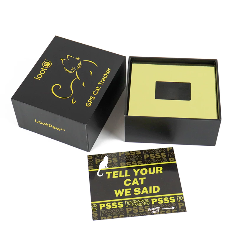 Customized pet GPS tracker packaging box GPS cat tracker packaging box manufacturer