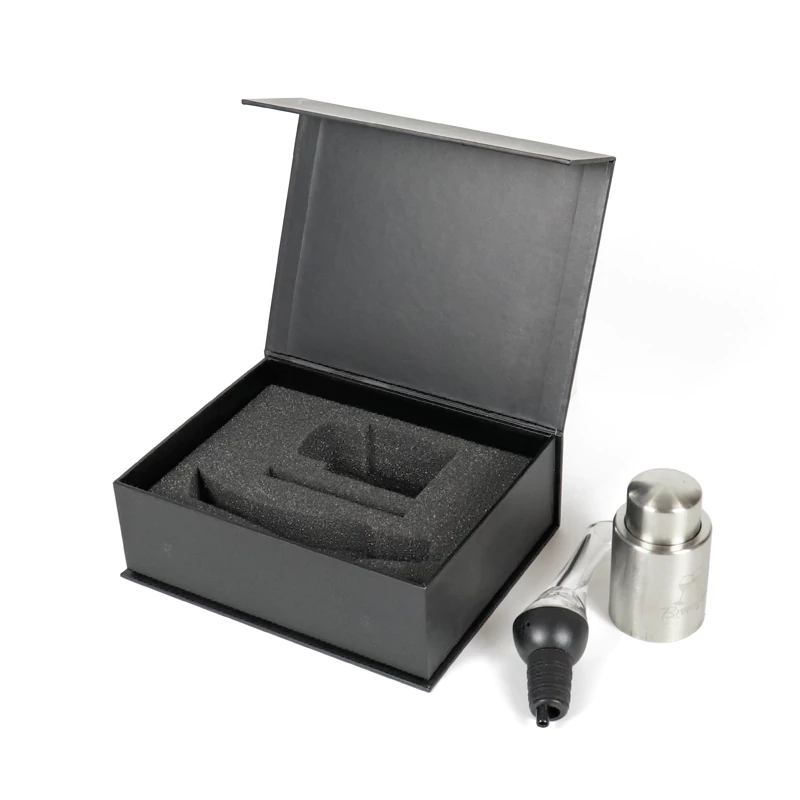Vacuum wine bottle stopper packaging box