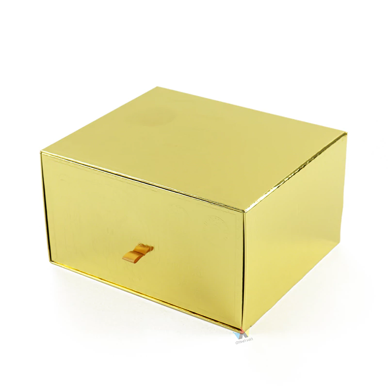 custom gold paper packaging box