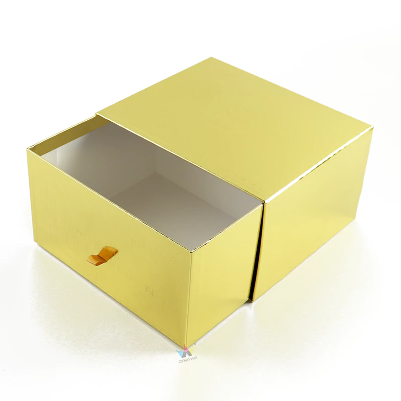 custom gold paper packaging box