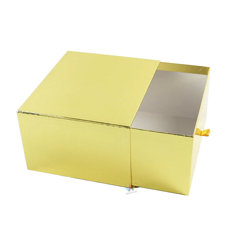 custom gold paper packaging box