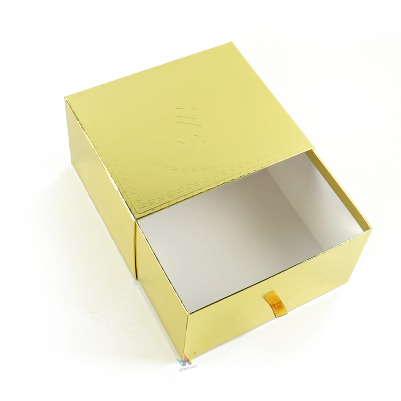 custom gold paper packaging box