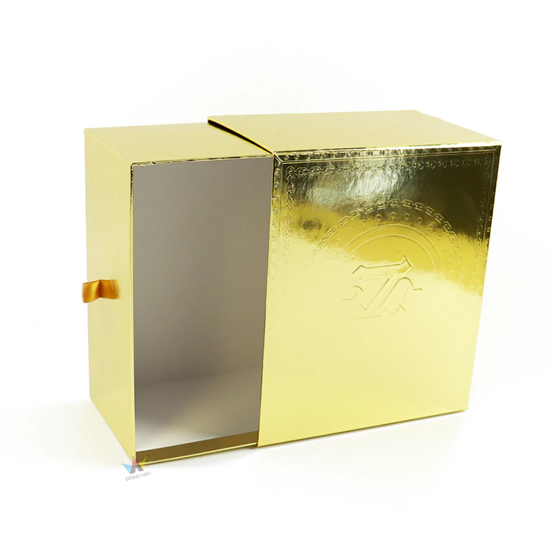 custom gold paper packaging box