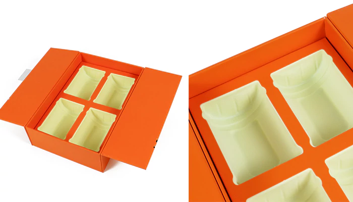 custom double door design tea packaging gift box