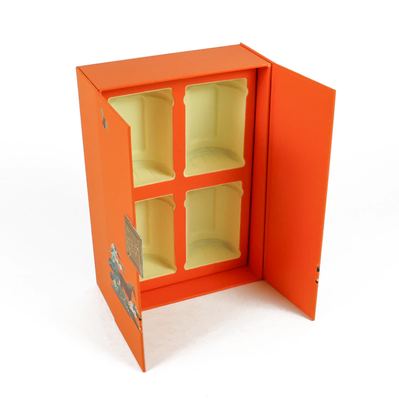 Premium custom double door design tea packaging gift box manufacturer