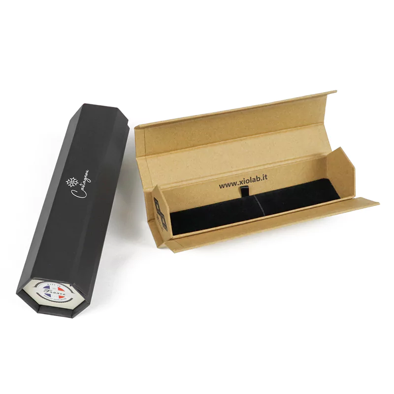 Customizable printing creative hexagon pen gift box business fountain pen gift box​ packaging manufacturer