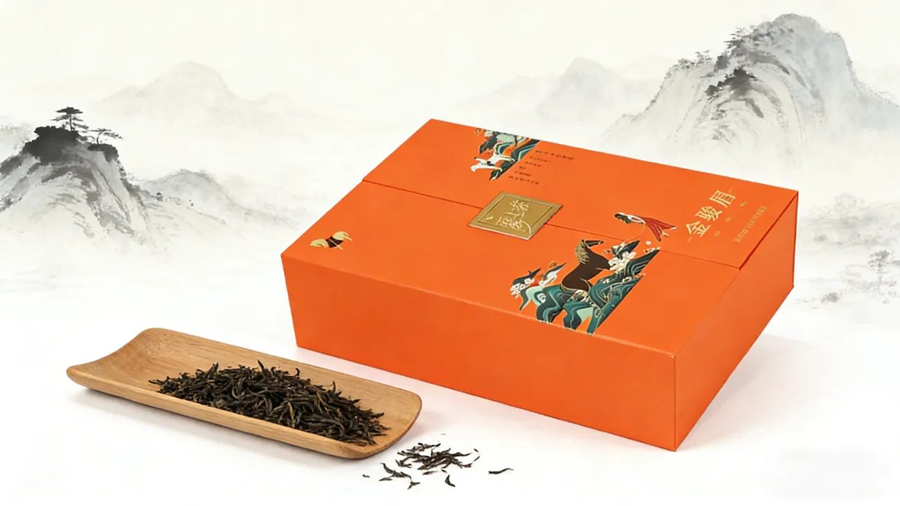 double door tea packaging gift box2