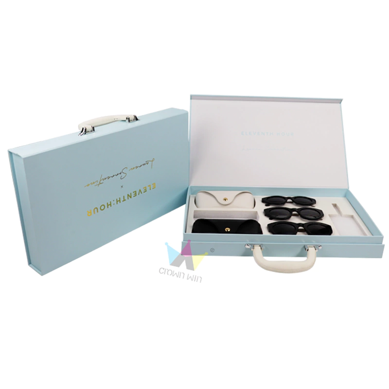 Luxury custom printing personalized brand sunglasses packaging boxes manufacturer
