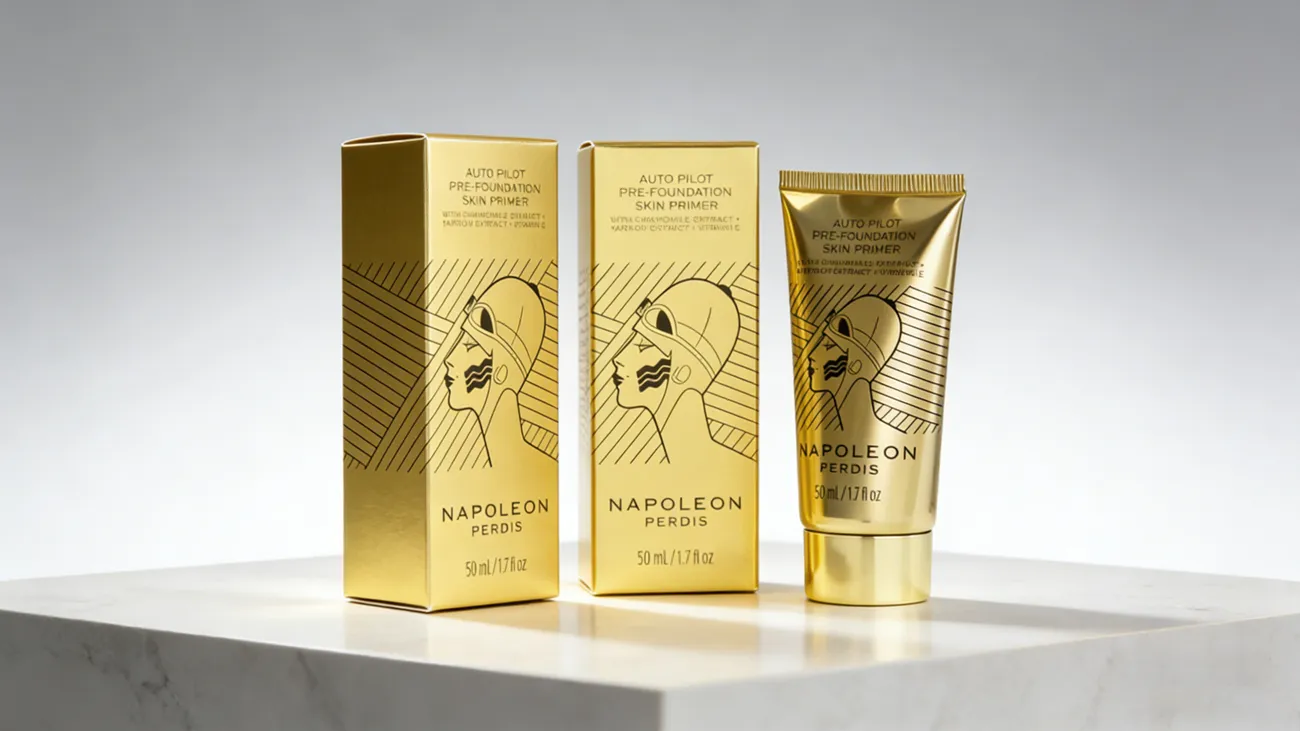 Customized gold foldable skincare packaging box: Let your pre makeup lotion/skincare products have both beauty and strength online