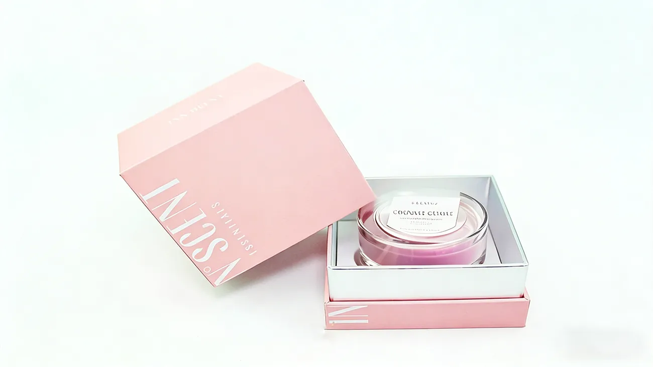Custom rigid paper candle packaging box with EVA insert - Crown Win Box