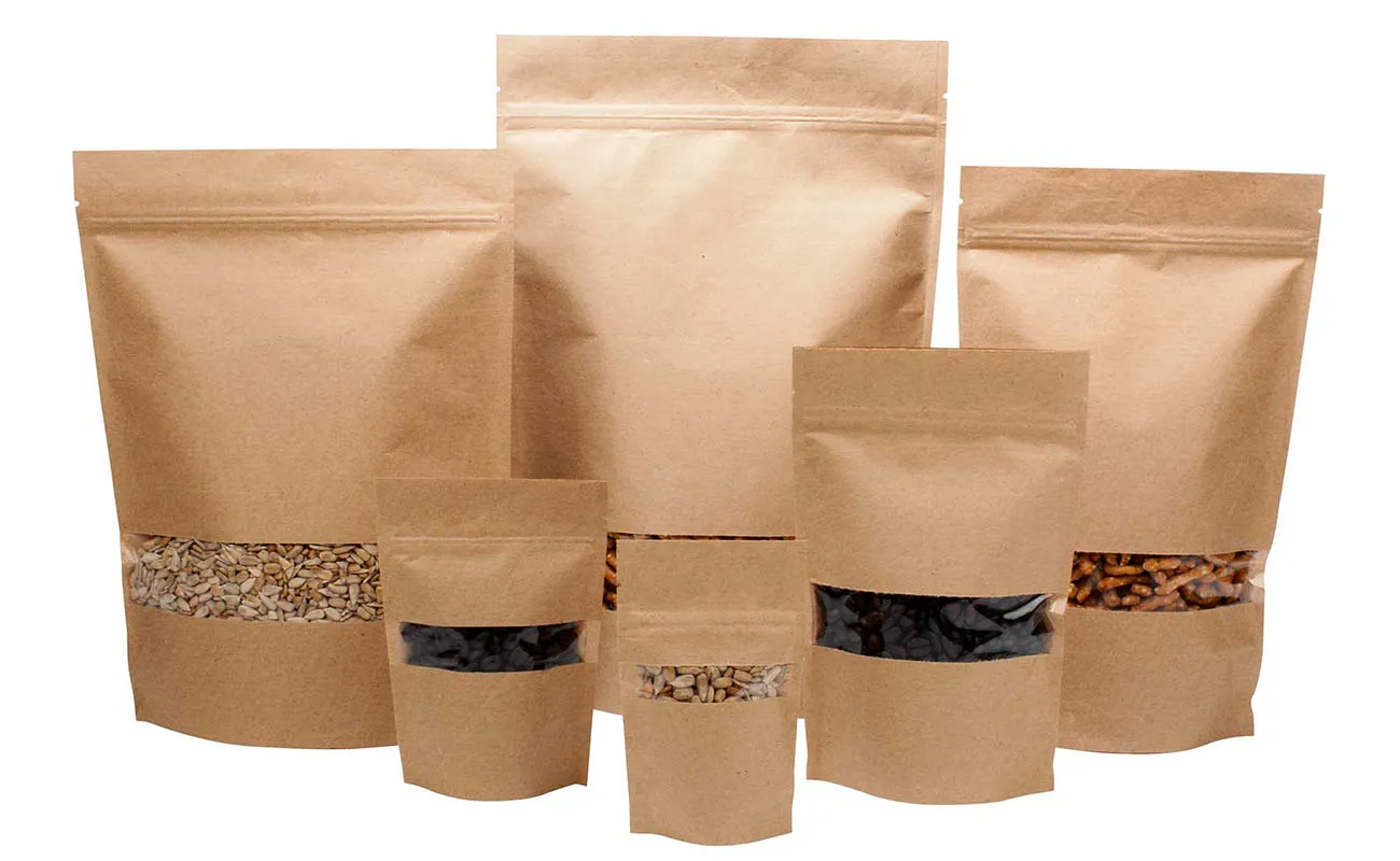 Crown Win custom stand-up food packaging bags, suitable for specialty coffees, protein powders, and teas.