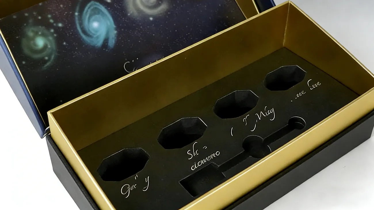 Customized high-end nail polish packaging box, flip design, elegant appearance, high quality.