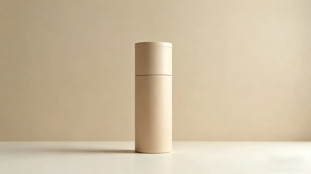 Unlabeled natural paper tube, suitable for nuts and dried fruits