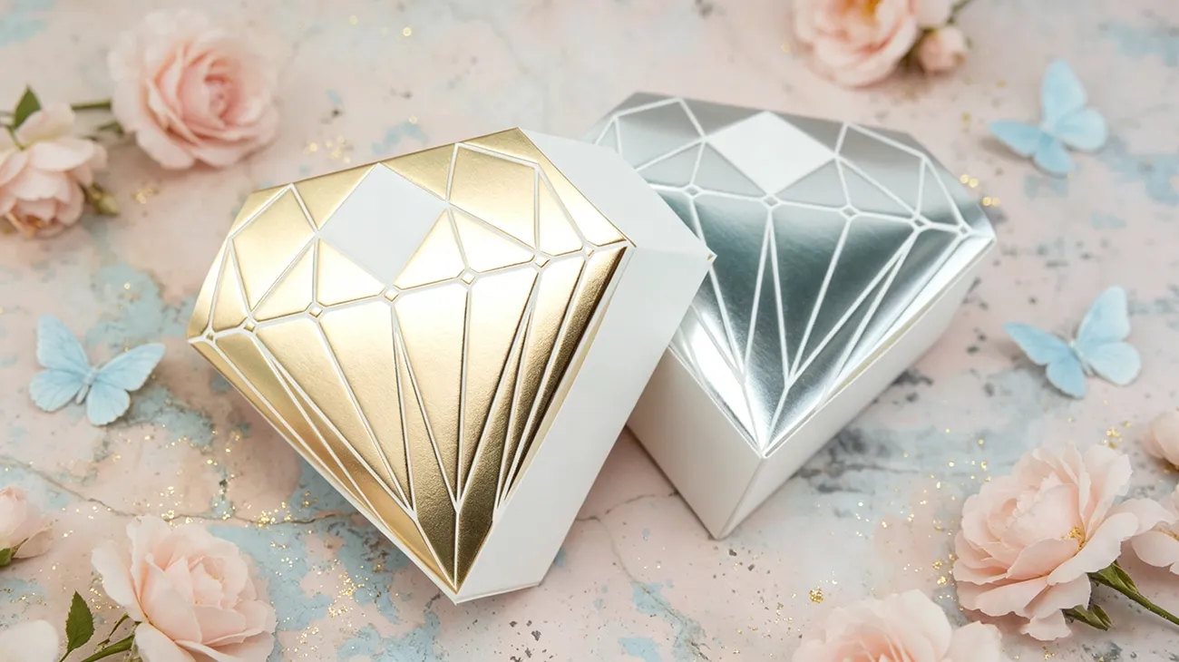 Diamond-Shaped Decorative Folding Carton for Makeup Gifts