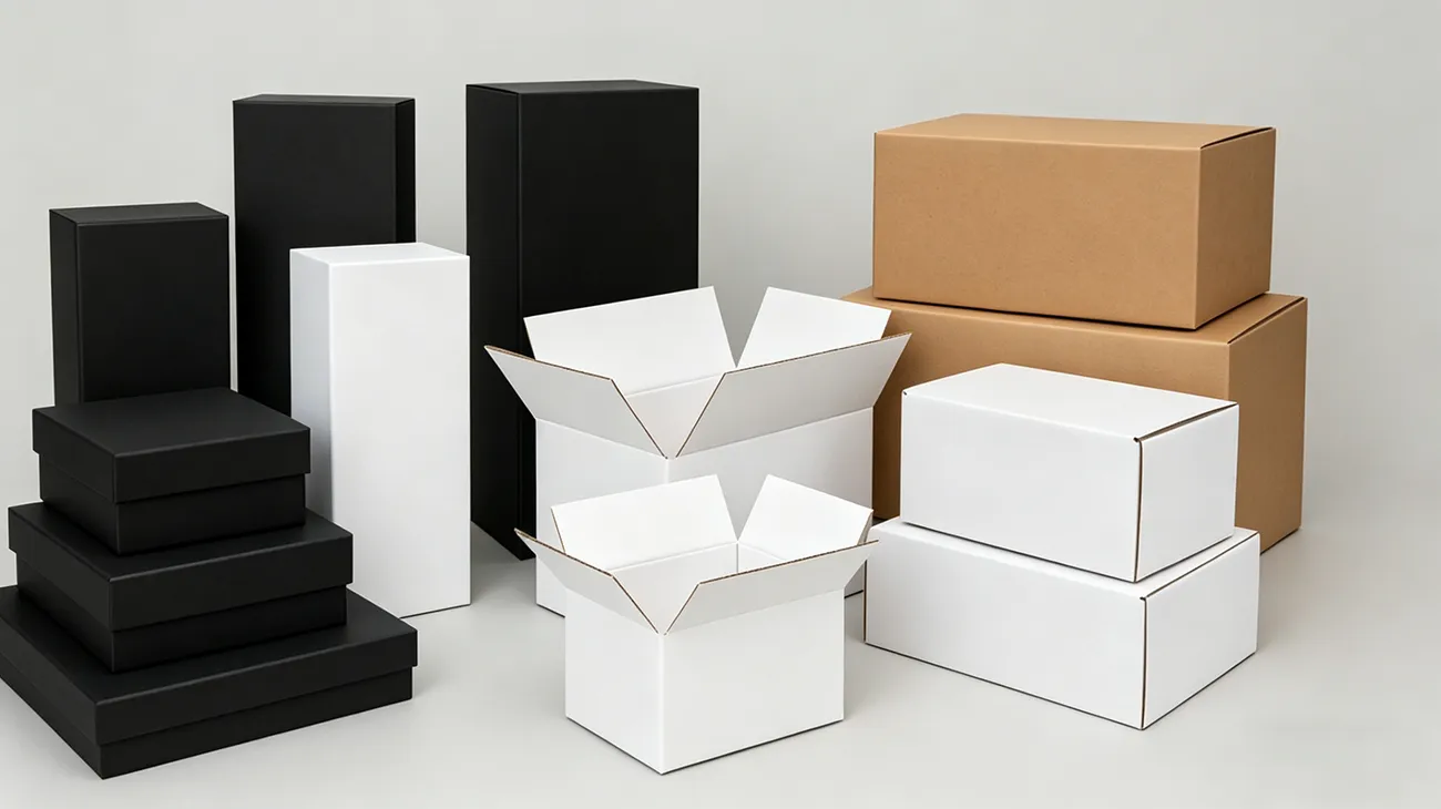 Customized structural packaging sample – blank paper box for size and fit testing